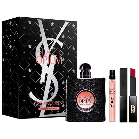 back opoum ysl|YSL Black Opium gift set.